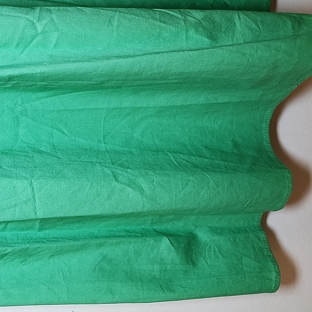 Maggie London Green  V- Neck Sleeveless Solid Maxi  Dress Sz 8 - Picture 9 of 16